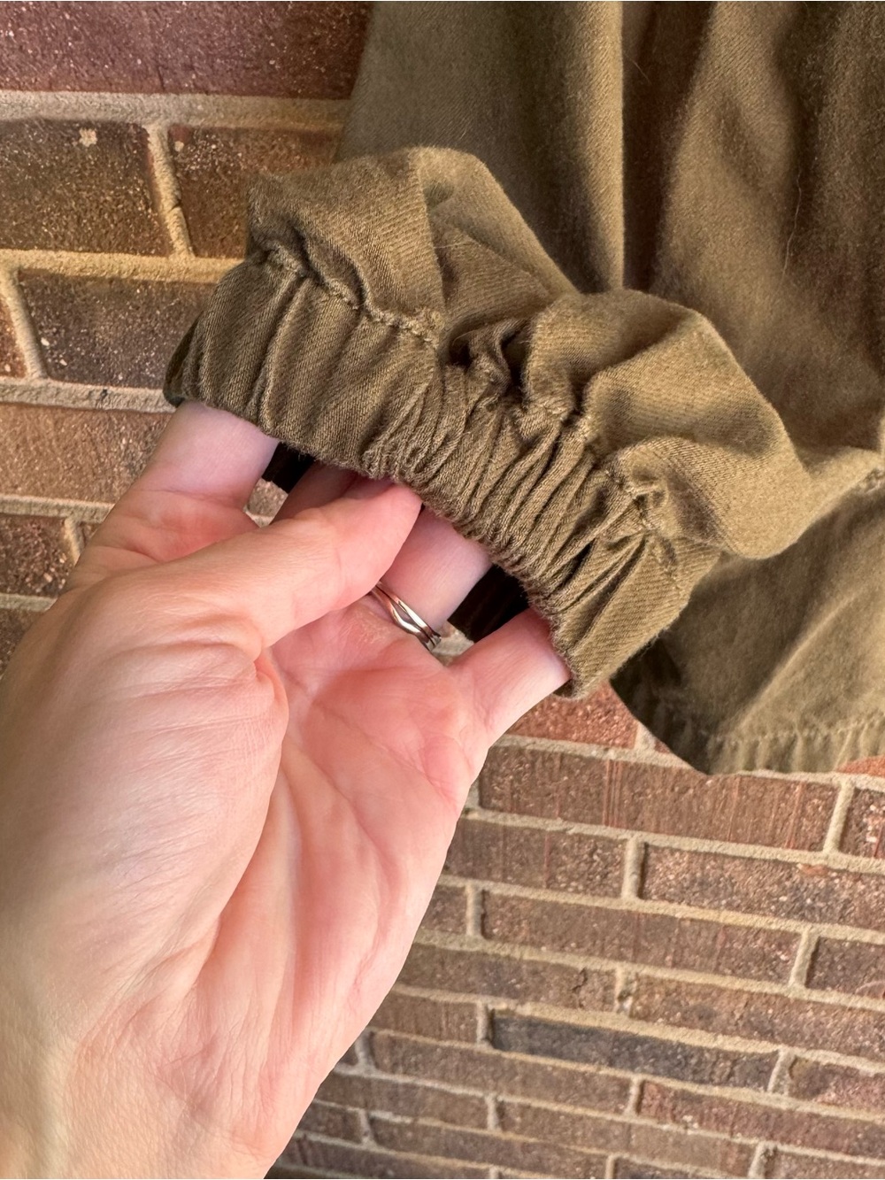 Olive Green Button-Front Utility Jacket - Picture 5 of 11